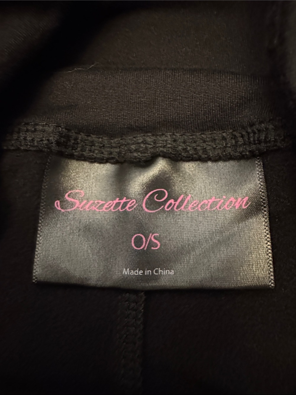 Suzette Collection Black High-Waist Leggings - One Size - Picture 2 of 2